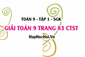 Giải Toán 9 trang 83 tập 1 Chân trời sáng tạo SGK